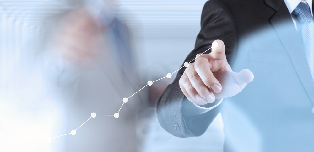 businessman hand working with new modern computer and business strategy as concept businessman hand working with new modern computer and business strategy as concept